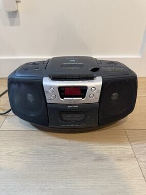 Lenoxx Sound CD-102 Boombox CD Cassette Player Record AM/FM Radio Tested And Wor